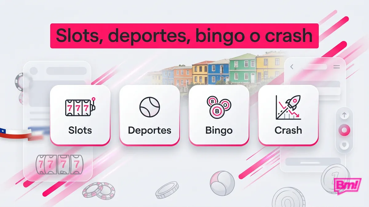 Cuatro tipos de juego para comparar alternativas a Betmotion en Chile