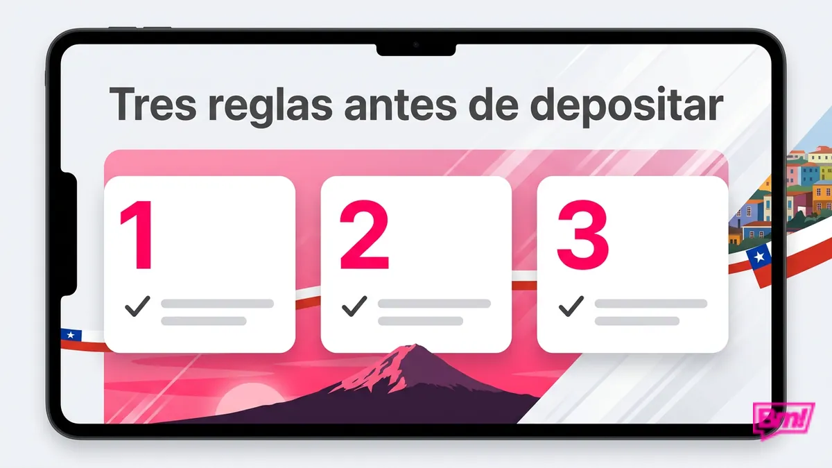 Tres reglas para revisar antes de depositar en Betmotion